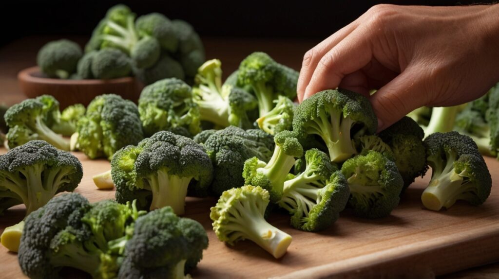 Broccoli Florets: The Versatile Vegetable for Every Meal 4 Broccoli Florets selecting