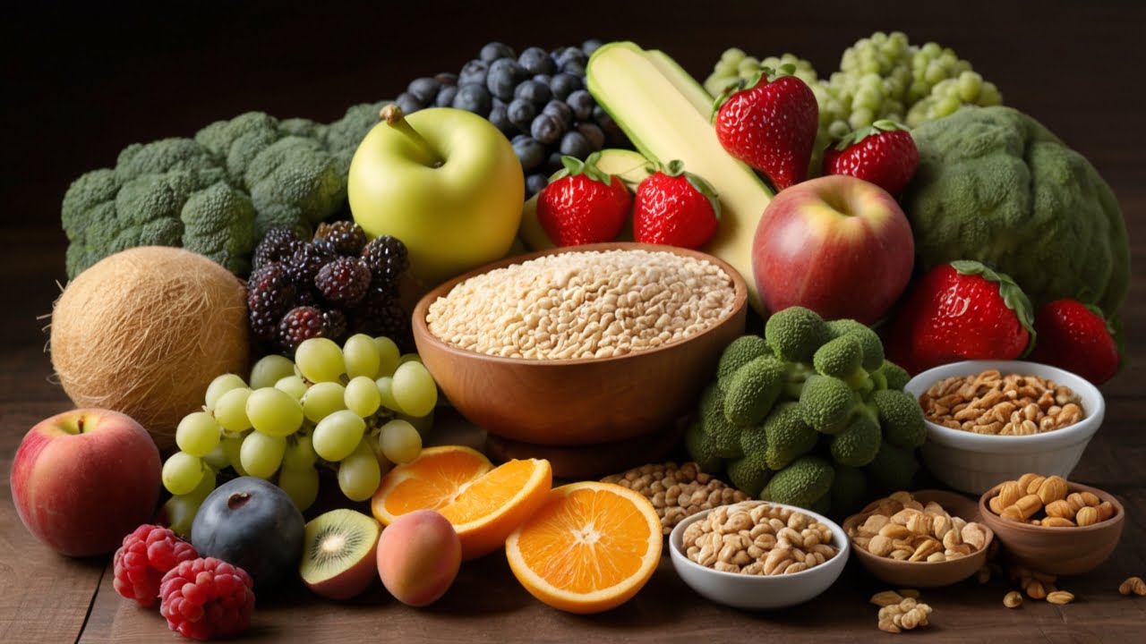 High-fiber foods chart for constipation relief