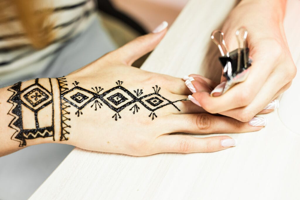 The Art and Tradition of Mehndi Design: A Journey of Beauty and Culture 7 artist applying henna tattoo on women hands mehnd 2023 11 27 05 30 20 utc